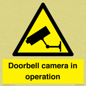 Doorbell camera in operation